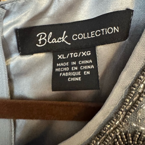 Dress, size XL. Excellent condition. gray with black sequin design on the top. - Picture 3 of 4